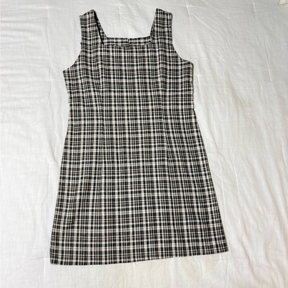 Tracy Evans Dresses & Skirts - Tracy Evans Vintage Black and White Plaid Mini Dress